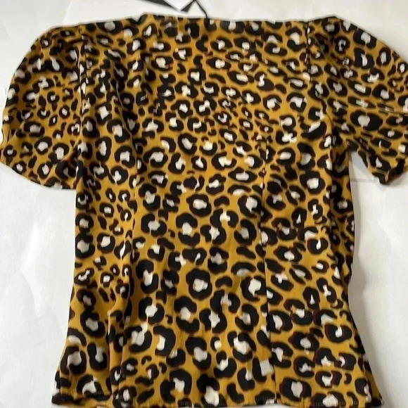 NWT Who What Wear leopard print top size XSmall - Picture 5 of 8